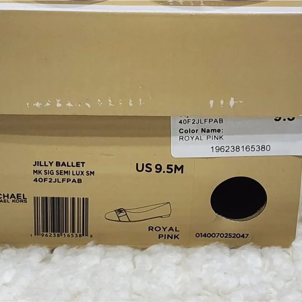 Michael Kors Jilly ballet flats in royal pink‎ logo size 9.5 new!!!